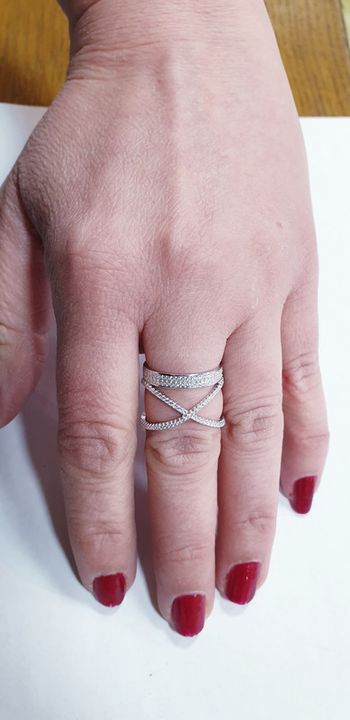 Magnifique bague argent massif 925 et oxyde de zyrconium