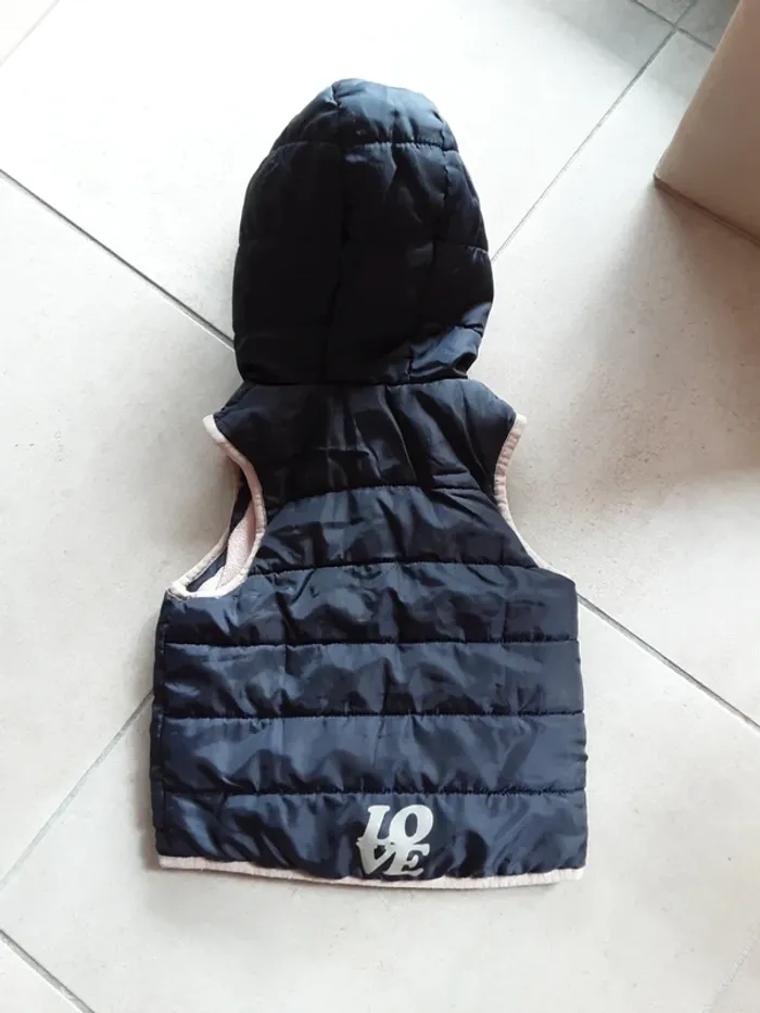 Gilet sans manches doublé polaire T. 92cm - photo numéro 2