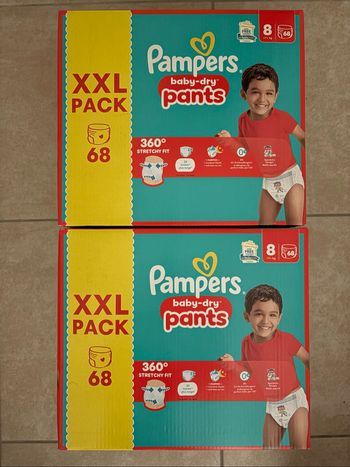 Couches Pampers Taille 8 Neuf