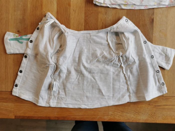 Lot 2 T shirts manches longues 6 mois - photo numéro 6
