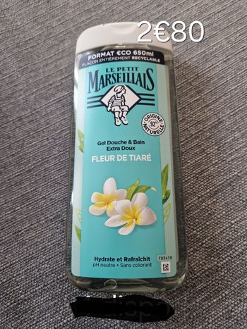 Gel douche fleur de Tiaré 650ml