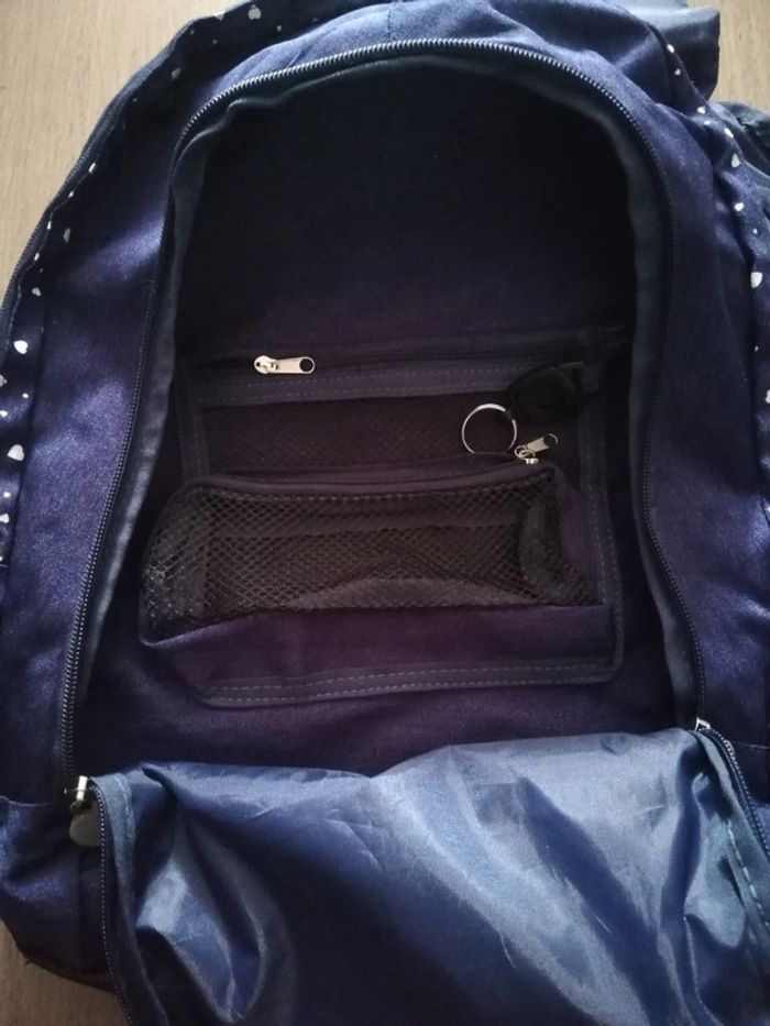 Sac à dos cartable nafnaf bleu marine - photo numéro 8