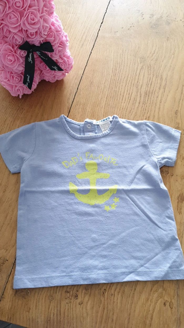 T-shirt manches courtes 9/12m