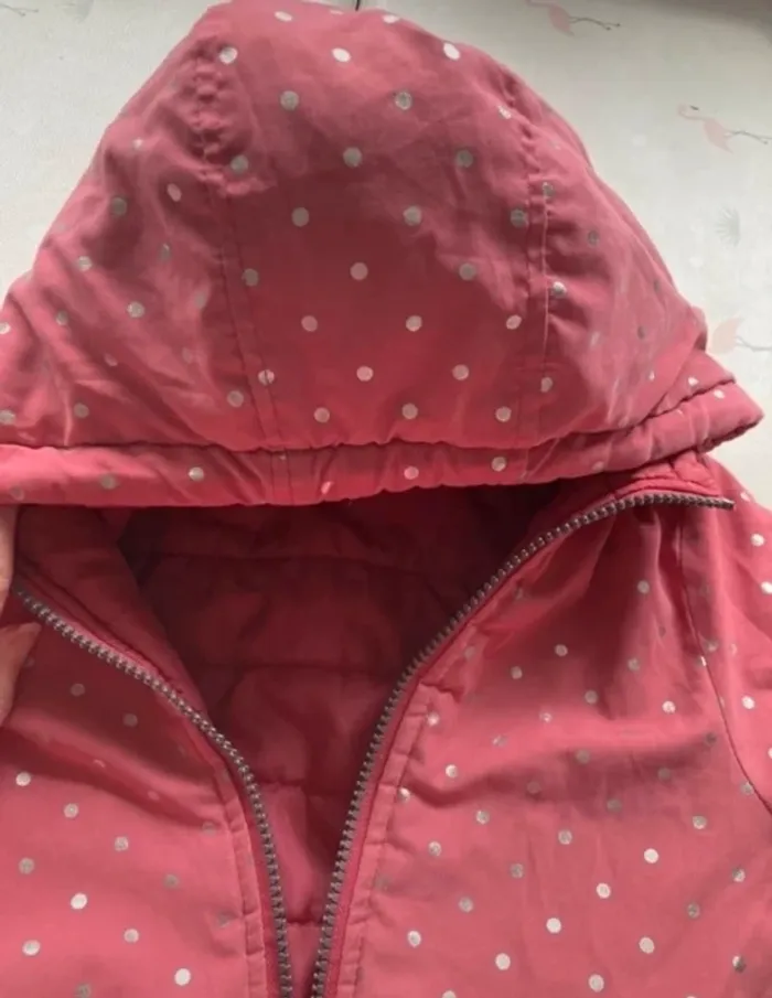 Doudoune rose réversible et imperméable 4 ans - photo numéro 8