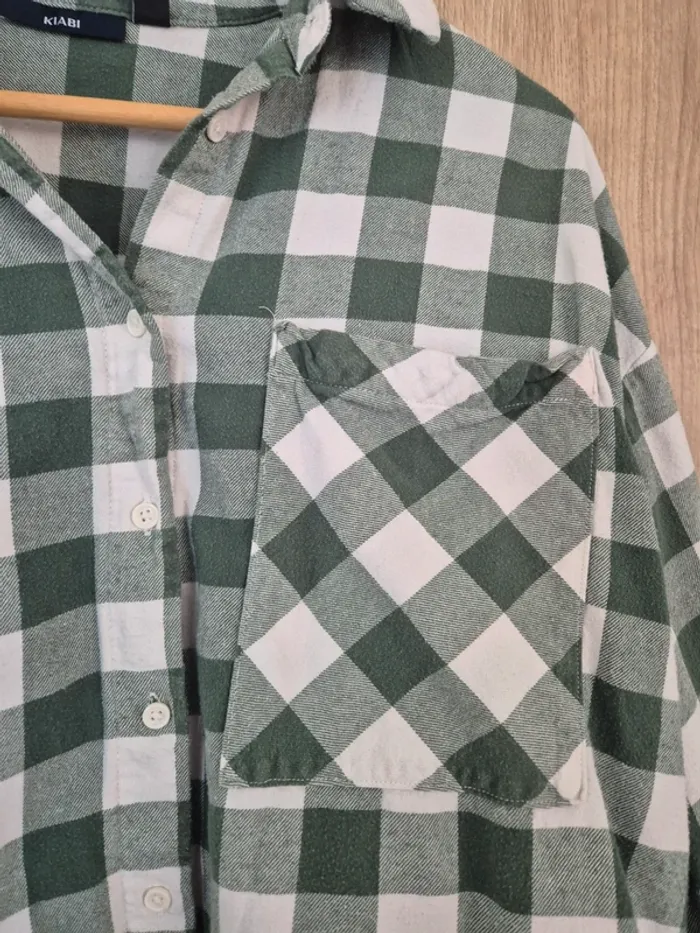 Chemise bûcheron vert taille 42 taille L - photo numéro 3