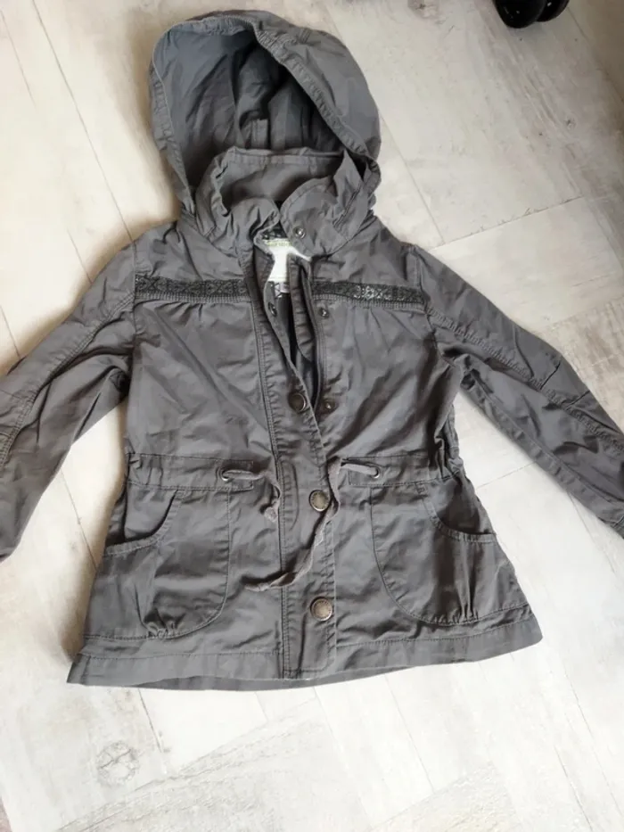 manteau fille avec capuche 3 ans - photo numéro 2