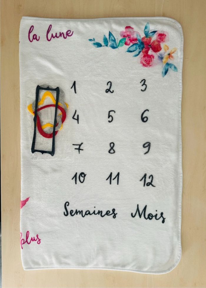 Couverture étape pour bébé fille 130 x 100 cm