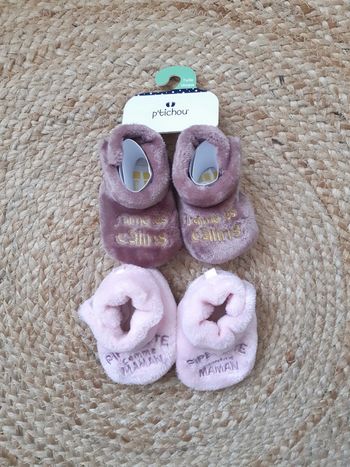 Lot de 2 chaussons neufs P'tichou