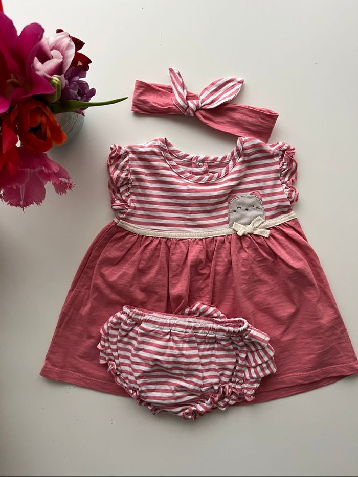Ensemble robe, bandeau et culotte Mayoral - 12 mois - photo numéro 2