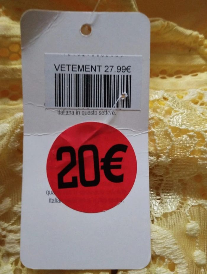 🌸Robe dentelle jaune Just for You Neuve Taille 36🌸 - photo numéro 9