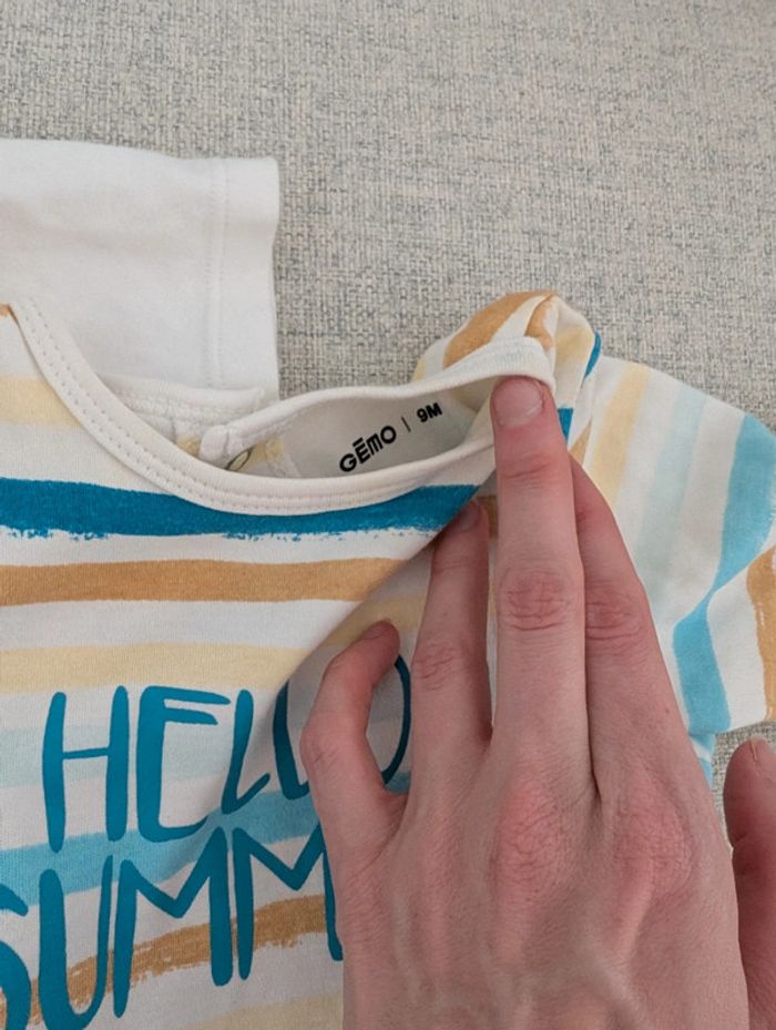 Lot pyjamas été bébé 9mois - photo numéro 2