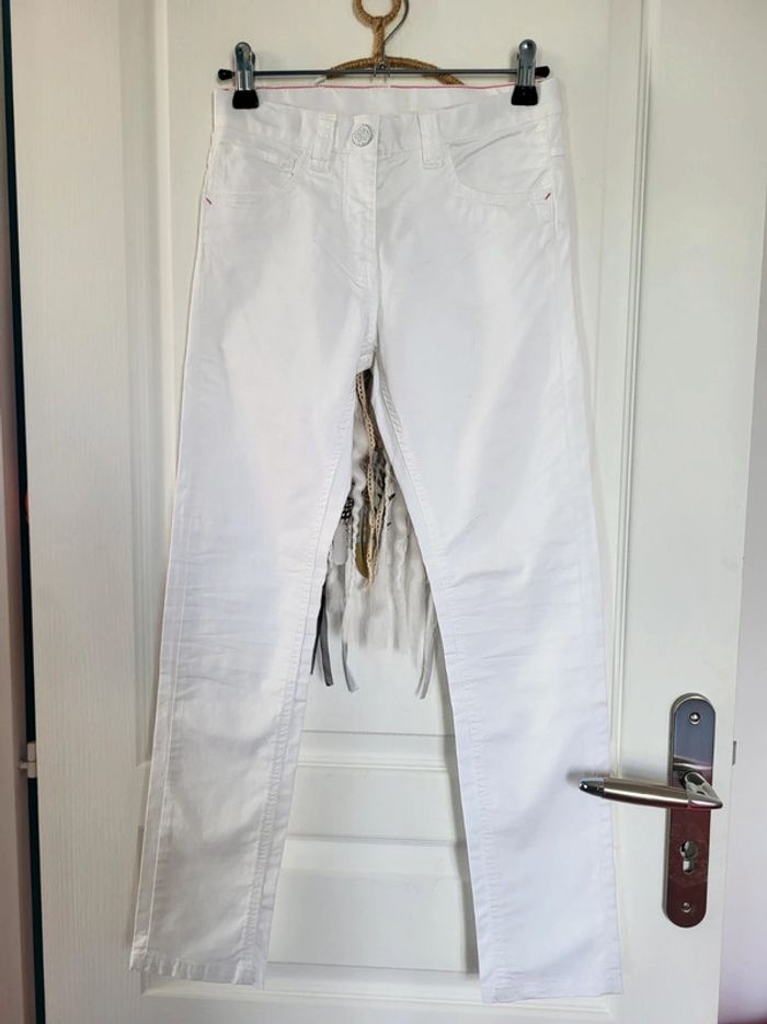 Pantalon blanc Mexx état neuf 10 ans - photo numéro 5