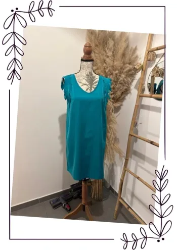 Robe d’été bleu turquoise