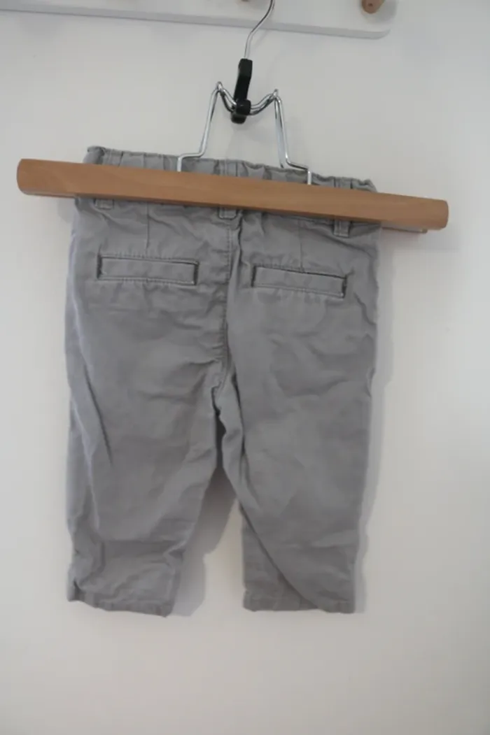 Ensemble automne chemise Ikks et pantalon/gilet Obaïbi 3 mois - photo numéro 3