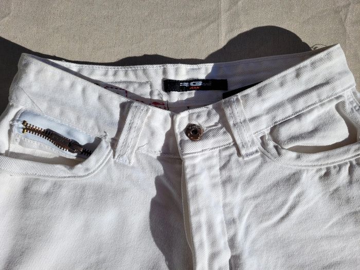 Pantalon blanc jambes larges RG512, taille S - photo numéro 8