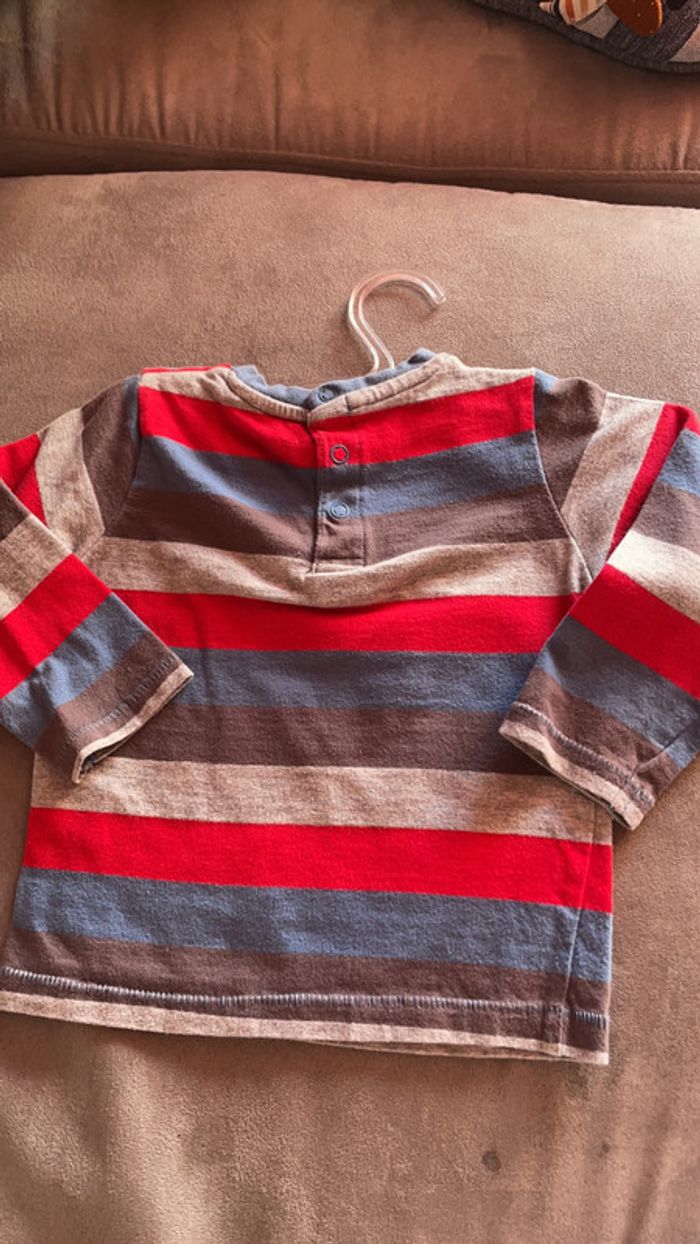 T-shirt manches longues 80cm 12 mois - photo numéro 2