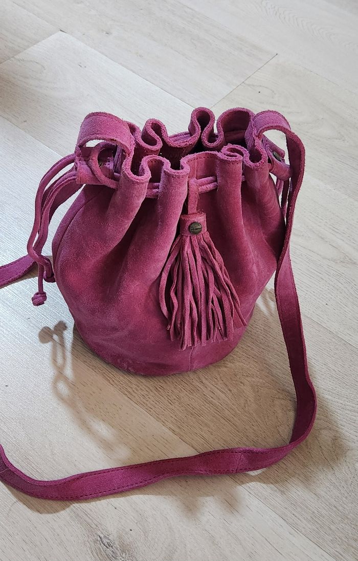 Sac a bandoulière en Vrai Cuir Promod