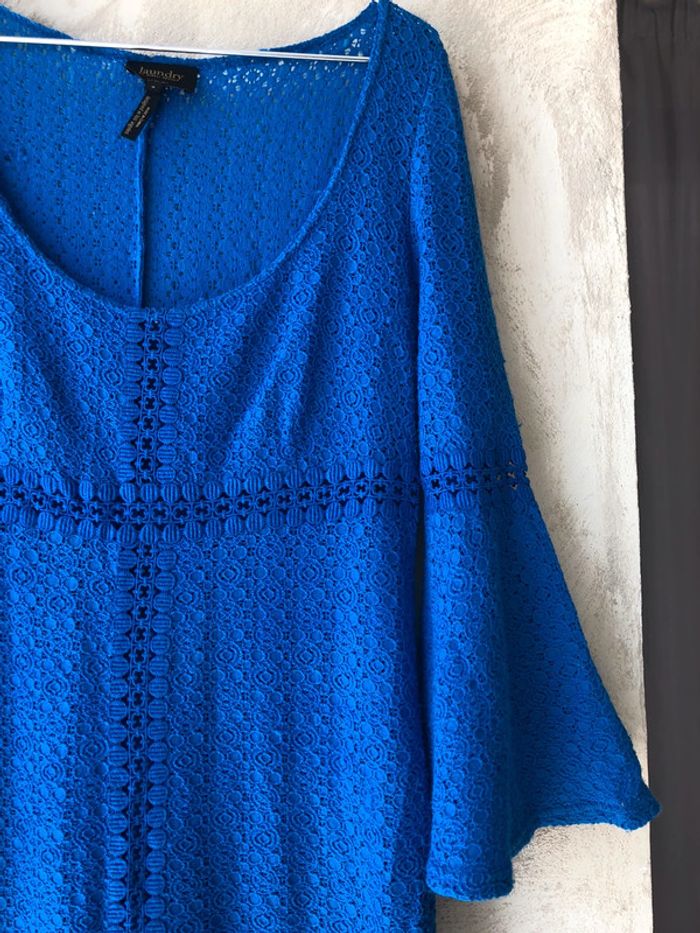 Robe mini bleu roi Laundry M - photo numéro 3