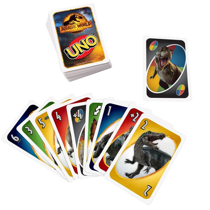 Uno Jurassic World Dinosaures MATTEL 95462 - photo numéro 5
