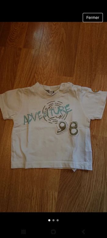 Tee-shirt mc 3 mois en bon état