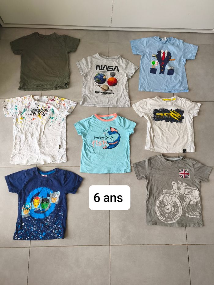 Lot t-shirts été garçon 6 ans