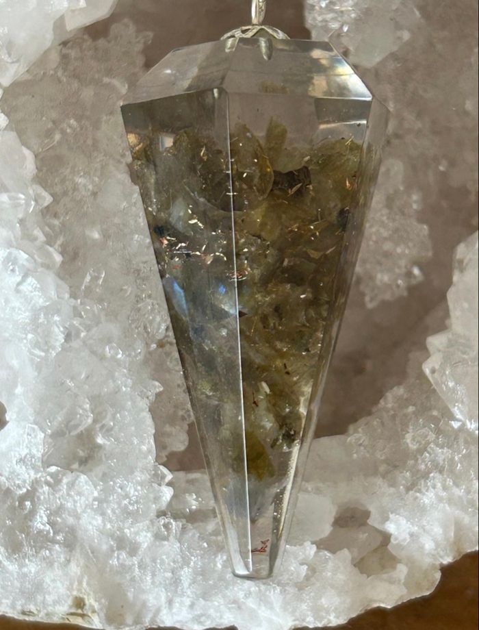 Pendule Orgonite & Labradorite – Protection et Perception Intuitive - photo numéro 5
