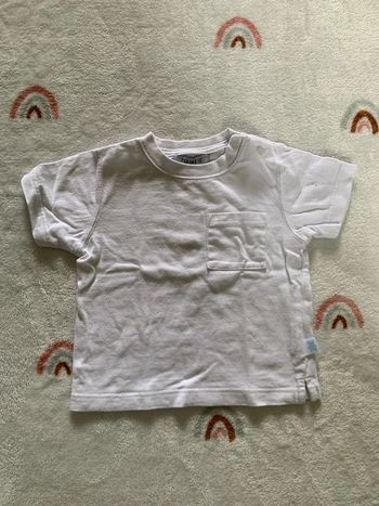 T-shirt blanc 6 mois