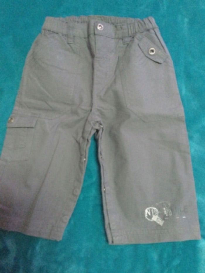 pantalon gris kitchoun 18 mois pressions entre jambes tbe