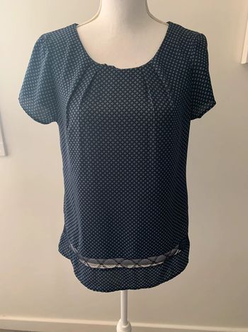 Blouse bleu marine Camaïeu T40
