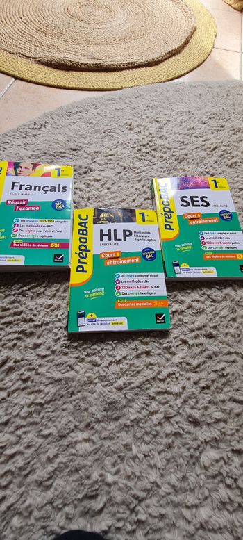 Prebac 1ère français,SES,HLP