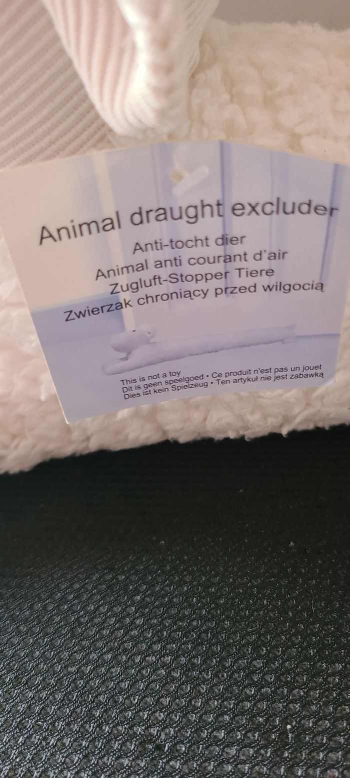 peluche anti courant d'air mouton 88 cm env. - photo numéro 4