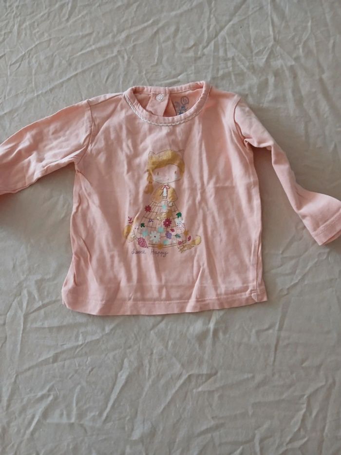 Tee-shirt manches longues 6 mois - photo numéro 2