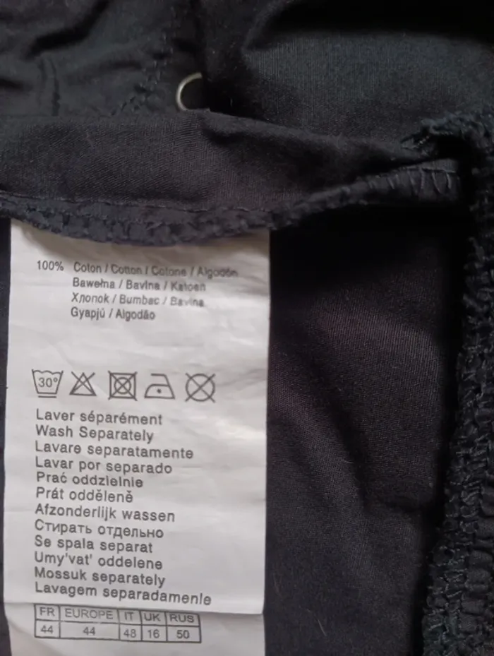 Robe noire Camaïeu Taille 44 en Tbe - photo numéro 4