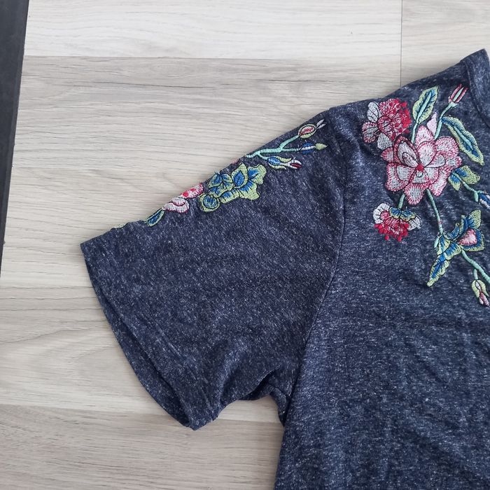 T-shirt femme anthracite à motifs Lady Blush taille M - photo numéro 4