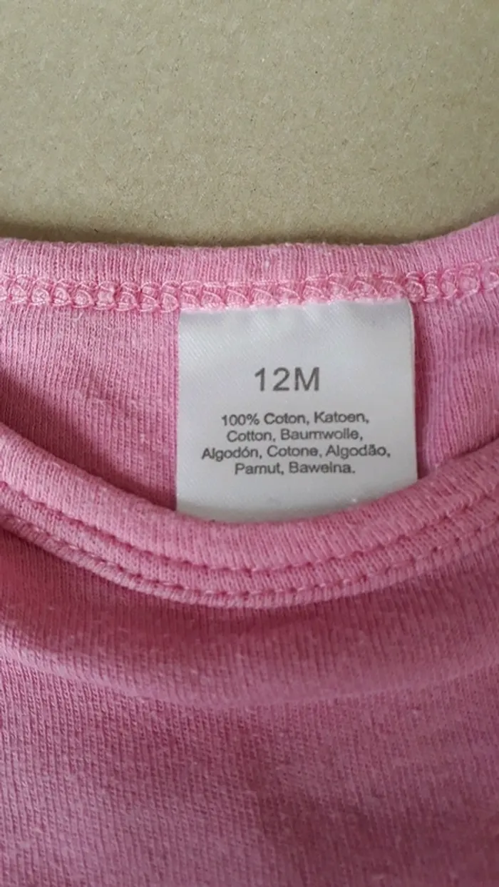 Lot 5 Bodys ML 12 Mois - photo numéro 2