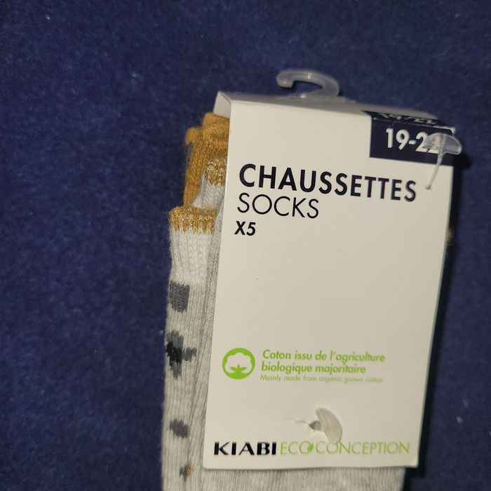 Très jolies chaussettes fille coton biologique 19-22  x5 NEUF - photo numéro 8