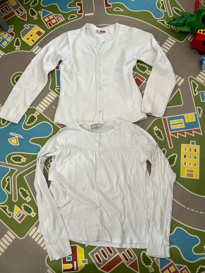 Gilet + tee shirt manches longues DPAM en 10 ans