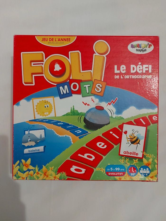 Jeu de société évolutif "Foli Mots" jeu en très bon état mais boîte un peu abîmée - photo numéro 7