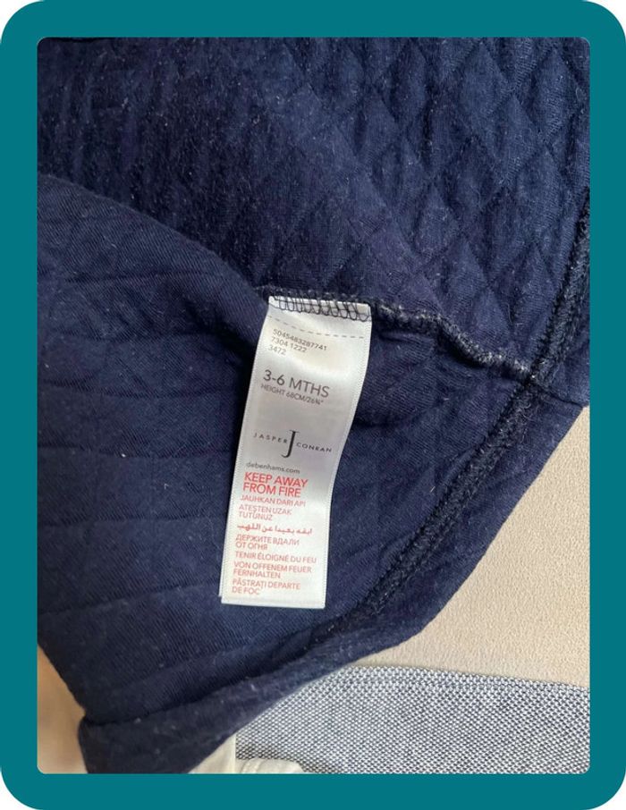 Ensemble 3 pièces veste body pantalon 3-6 mois - Jasper Conran Junior - photo numéro 11