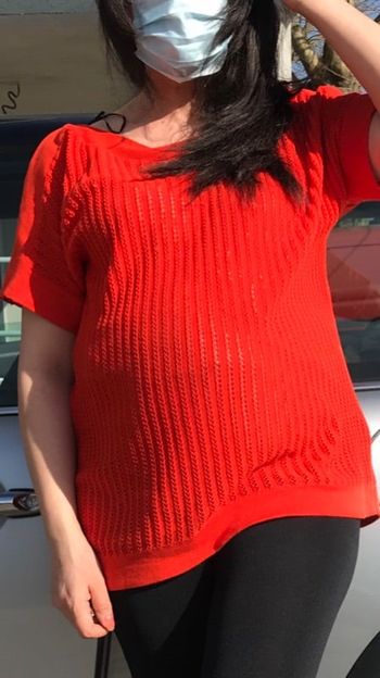 # Jolie pull à trous col bateau taille 38 à 42