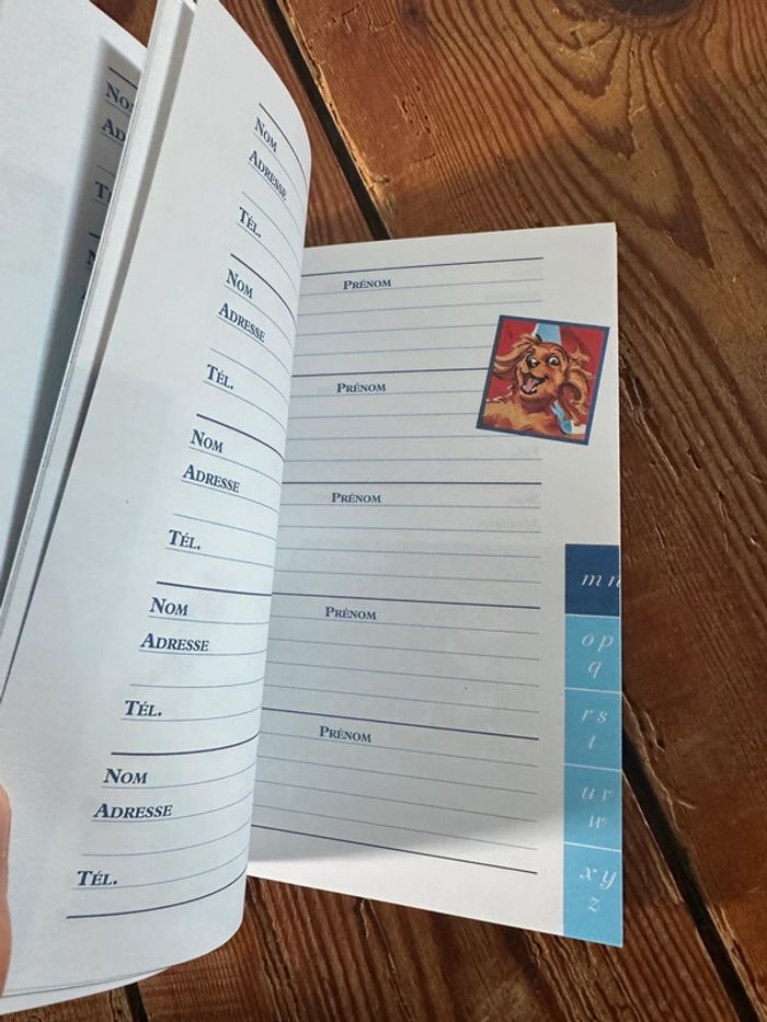 Le Carnet d’adresses de Caroline et ses amis Pierre Probst répertoire livre collection bleu - photo numéro 7