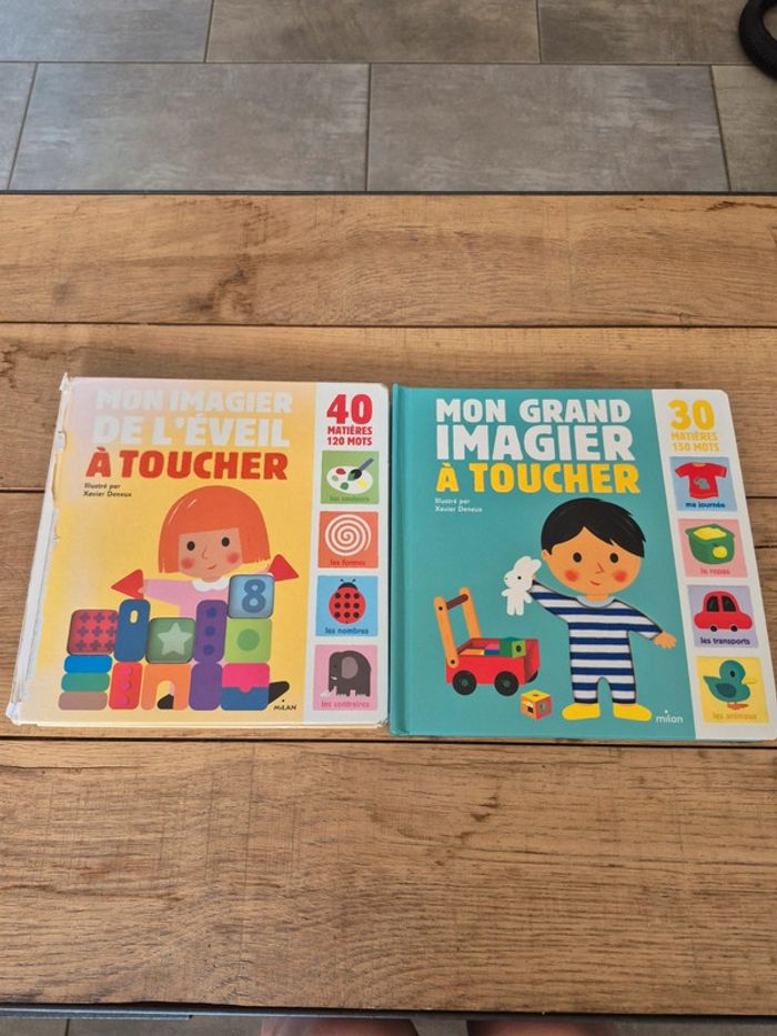 Lot de 2 – Mon grand imagier à toucher – Milan