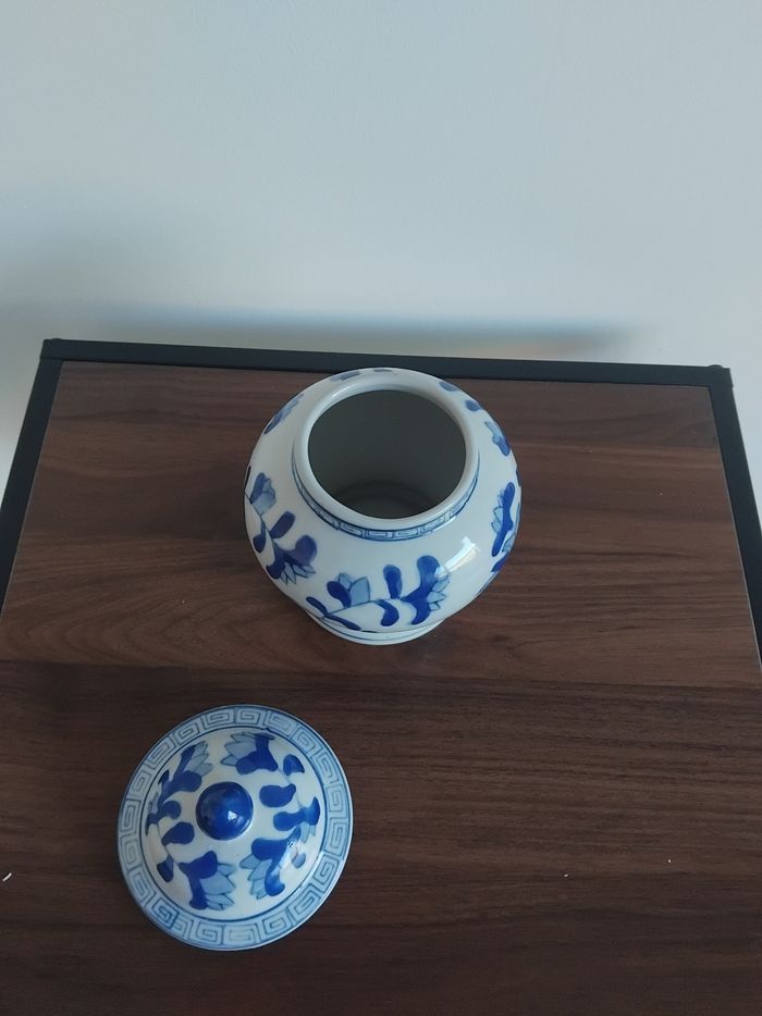 Pot à gingembre ou thé motif chinois céramique - photo numéro 4