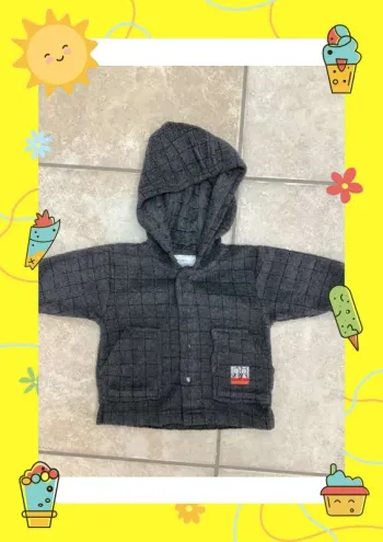Veste grise chaude Claude Saint Genet 3 mois