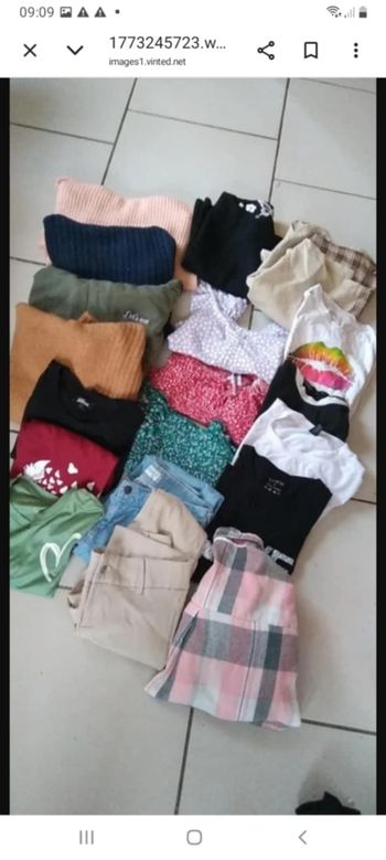 Lot vêtements 