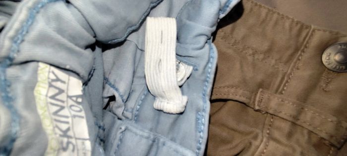 lot jeans skinny bleu clair et gris marroné - photo numéro 9