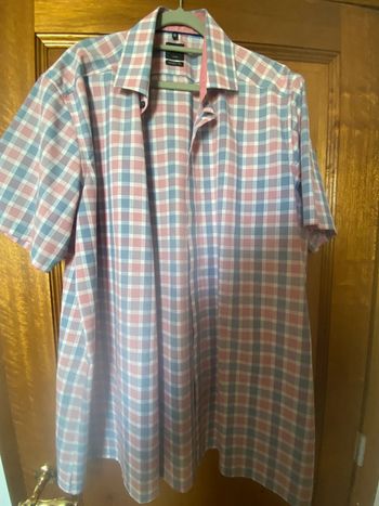 Chemise à carreaux manches courtes Olymp