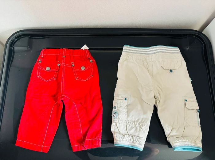 Lot de 2 pantalons / Taille 9 mois - photo numéro 2