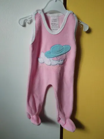 Pyjama combinaison salopette bébé vintage
