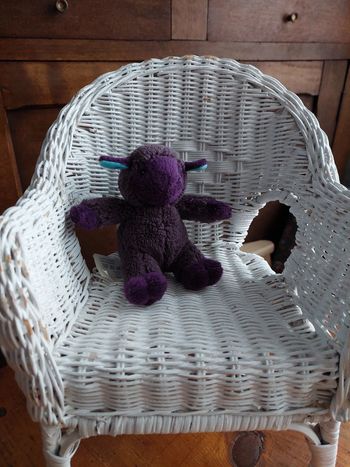 P1 - Petite peluche doudou mouton violet Obaibi